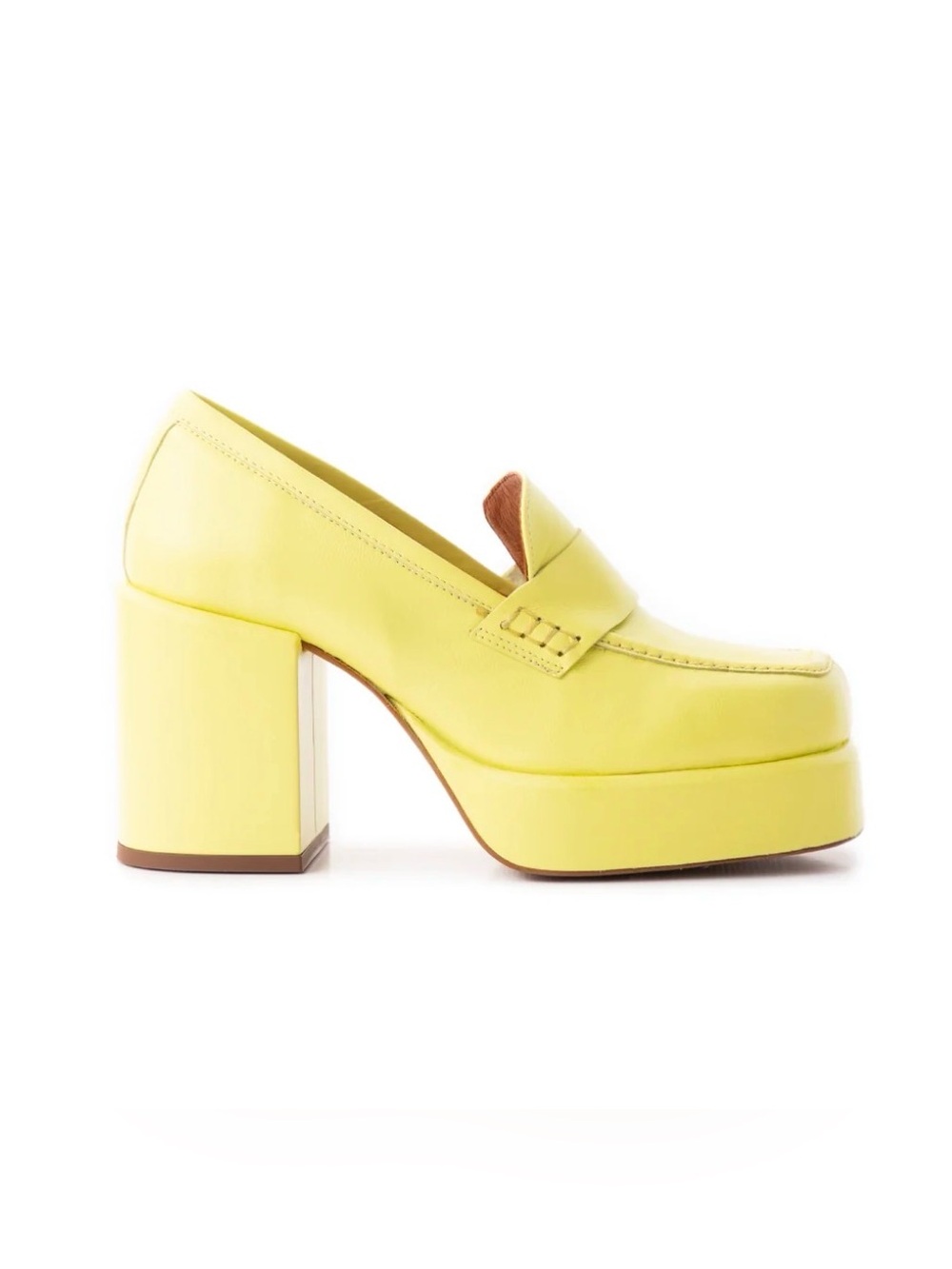L’Intervalle Yellow Platform Block Heel Loafer -